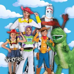 Image of people in Toy Story costumes