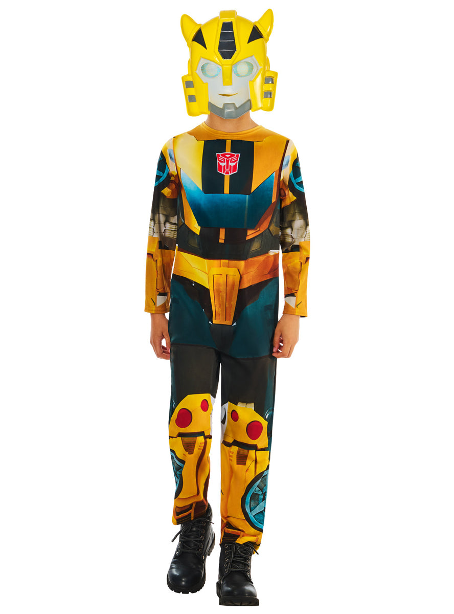 Boys Bumblee Bee Transformers Character Costume - Main Image