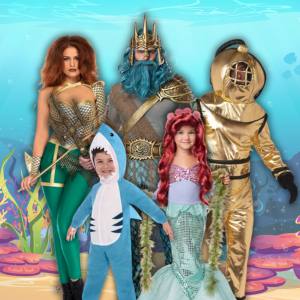 Image of people in under the sea costumes