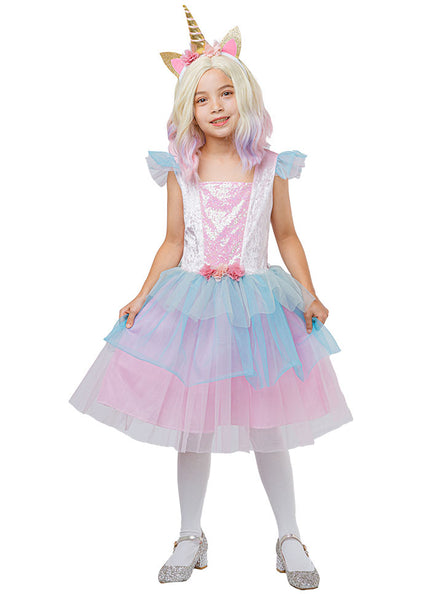 Main Image of Pastel Unicorn Princess Girls Tutu Costume