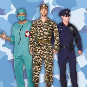 Image of men in uniform costumes