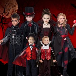 Image of kids in vampire costumes