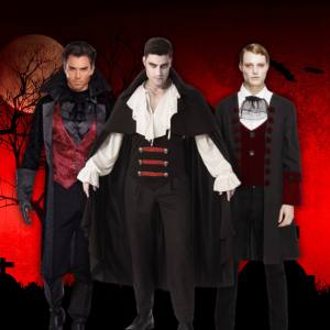 Image of men in vampire costumes