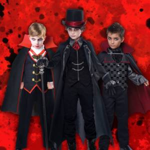 Image of boys in vampire costumes