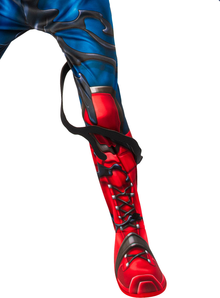 Close Leg Image of Venomized Deluxe Captain America Boys Costume