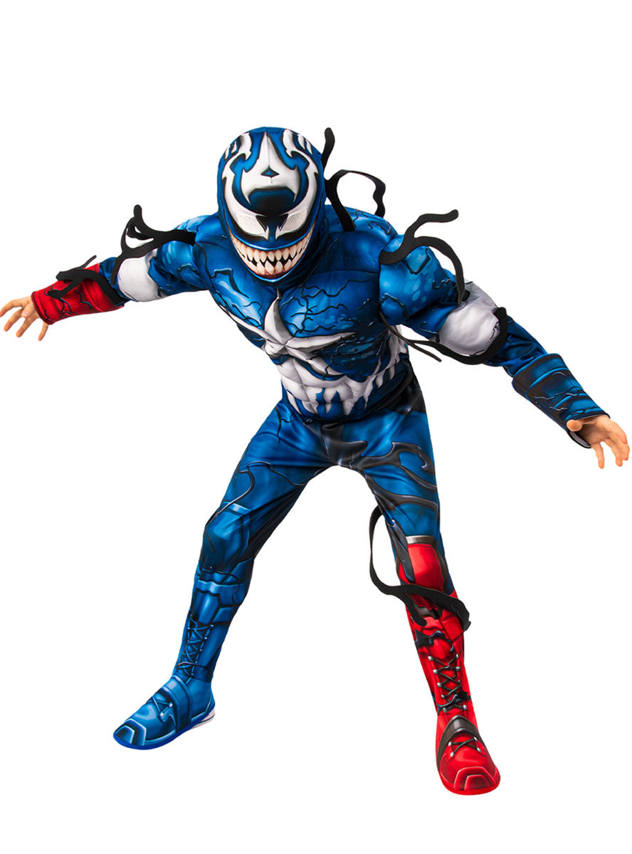 Main Image of Venomized Deluxe Captain America Boys Costume