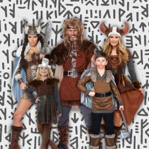 Image of people in Viking costumes