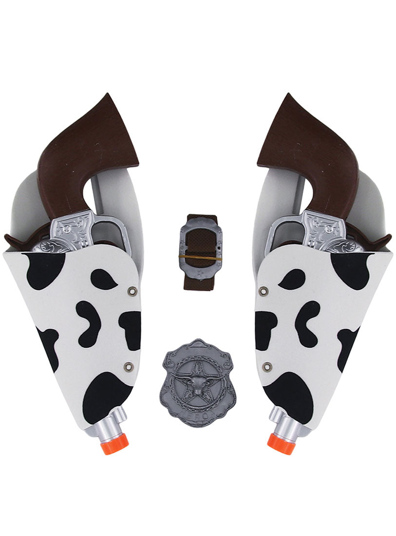 Image of Western Cowboy Black And White Toy Guns Set