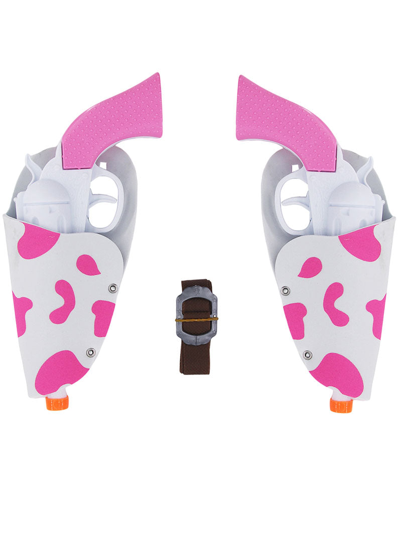 Image of Western Cowboy Pink And White Toy Guns Set