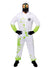 Main image of Toxic Waste Spill Mens White Hazmat Suit Plus Size Halloween Costume