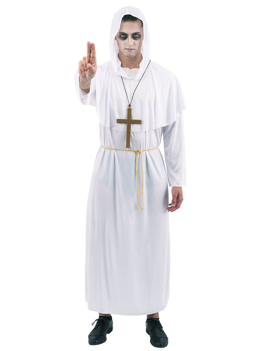 Alternative image of Zombie Priest Mens White Halloween Costume