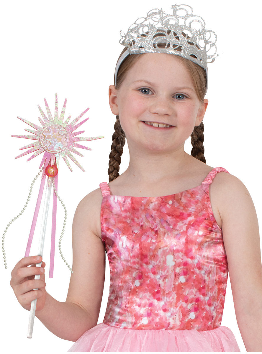 Glinda the Good Witch Girls Tiara And Wand Wicked Accessory Set - Main Image