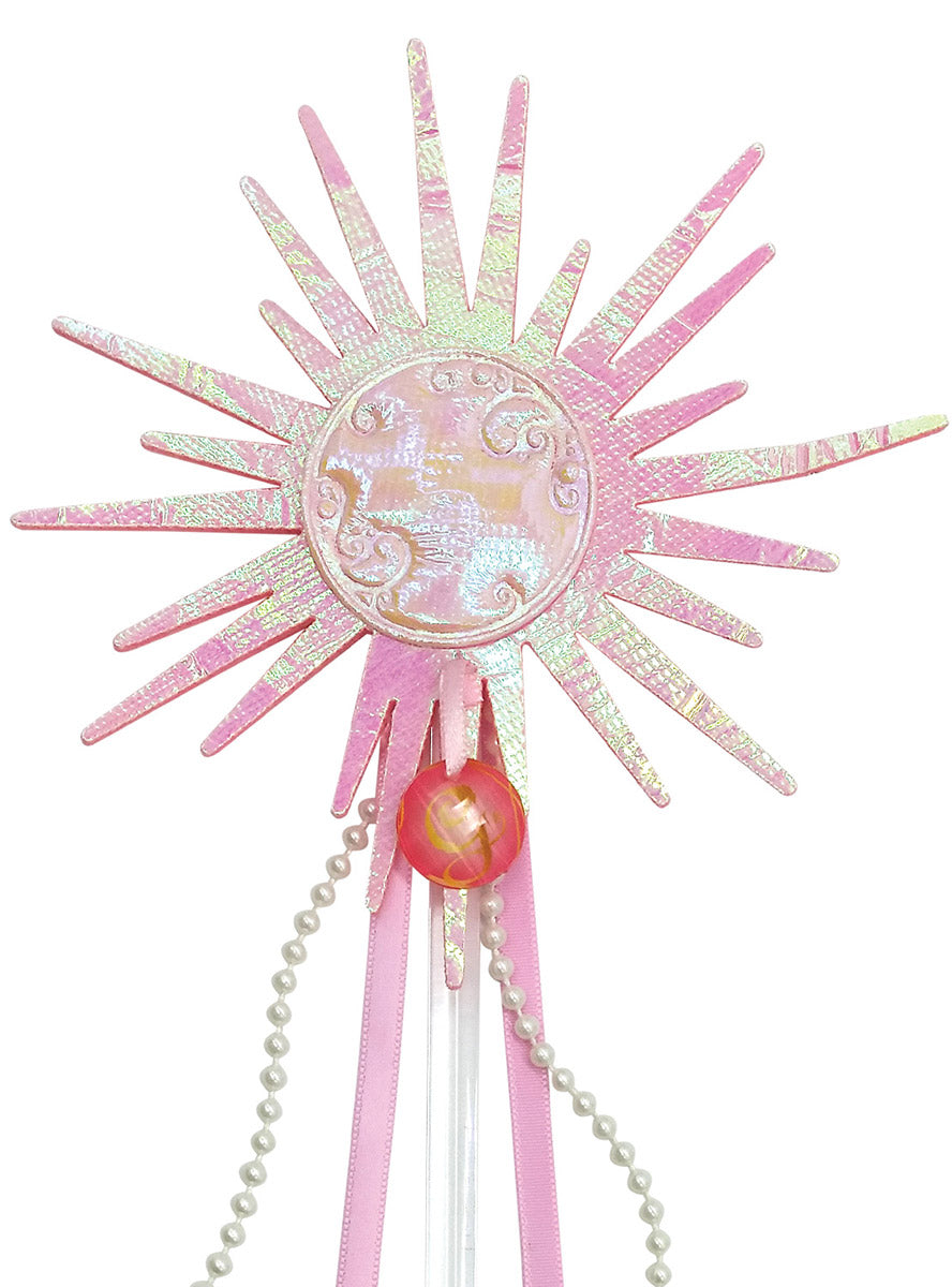 Girls Pink Glinda the Good Witch Wicked Costume Wand - Close Image