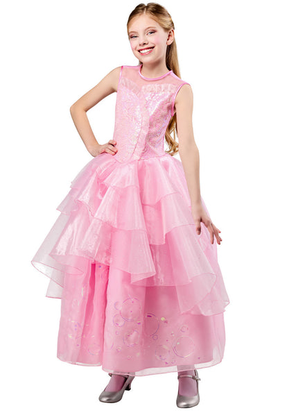 Glinda the Good Witch Premium Girls Pink Wicked Costume - Main Image