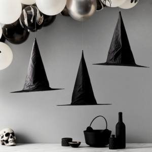 Image of witch themed halloween decorations