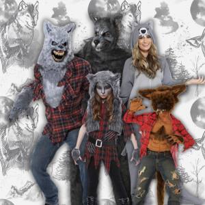 Image of people in wolf costumes