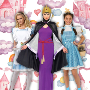 Image of women in fairytale costumes