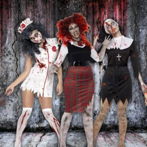 Image of women in zombie costumes