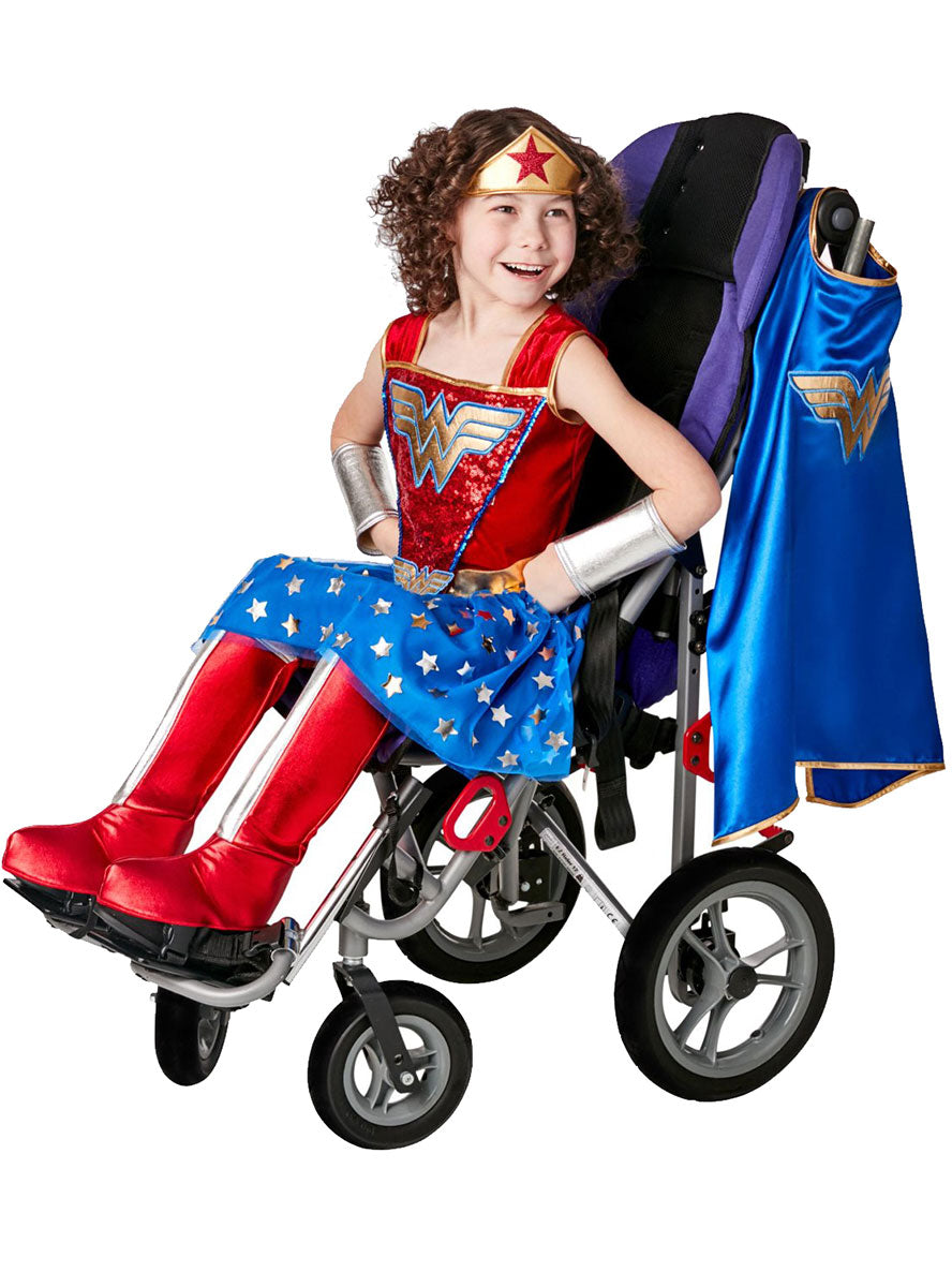 Main Image of Adaptive Girls Wonder Woman Superhero Costume