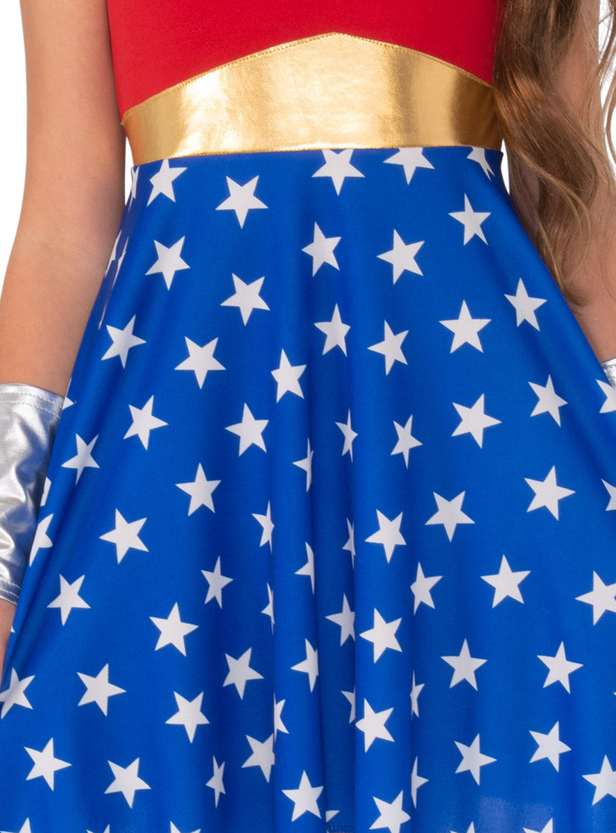 Wonder Woman Classic Girls Superhero Costume close image 2