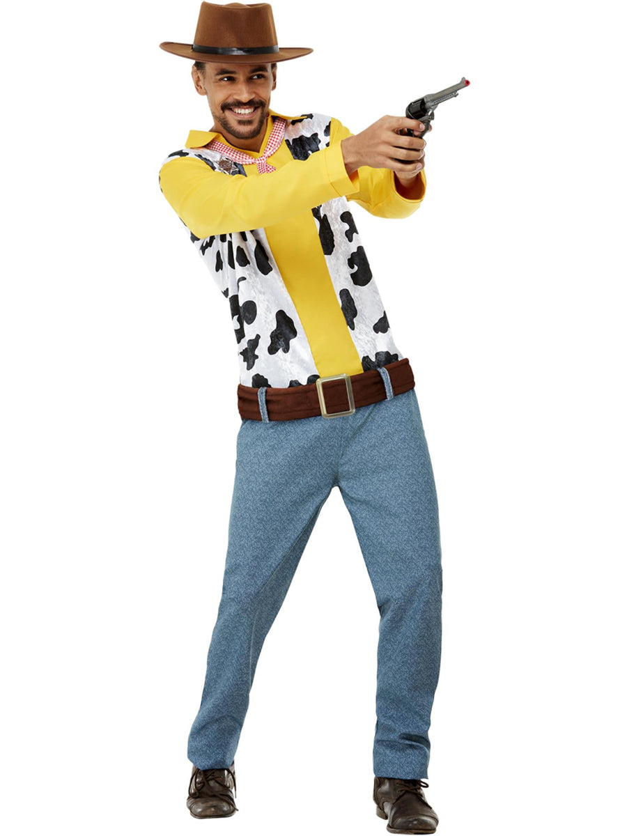 mens toy story woody cowboy costume - alternative image