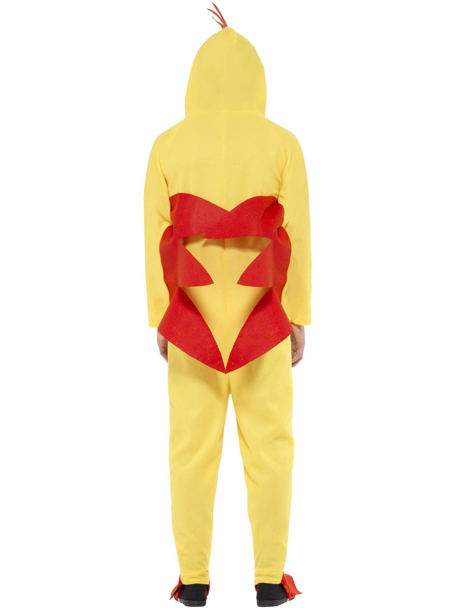 Funny mens chicken costume onesie - back image