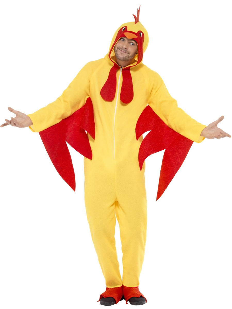 Funny mens chicken costume onesie - alternative image