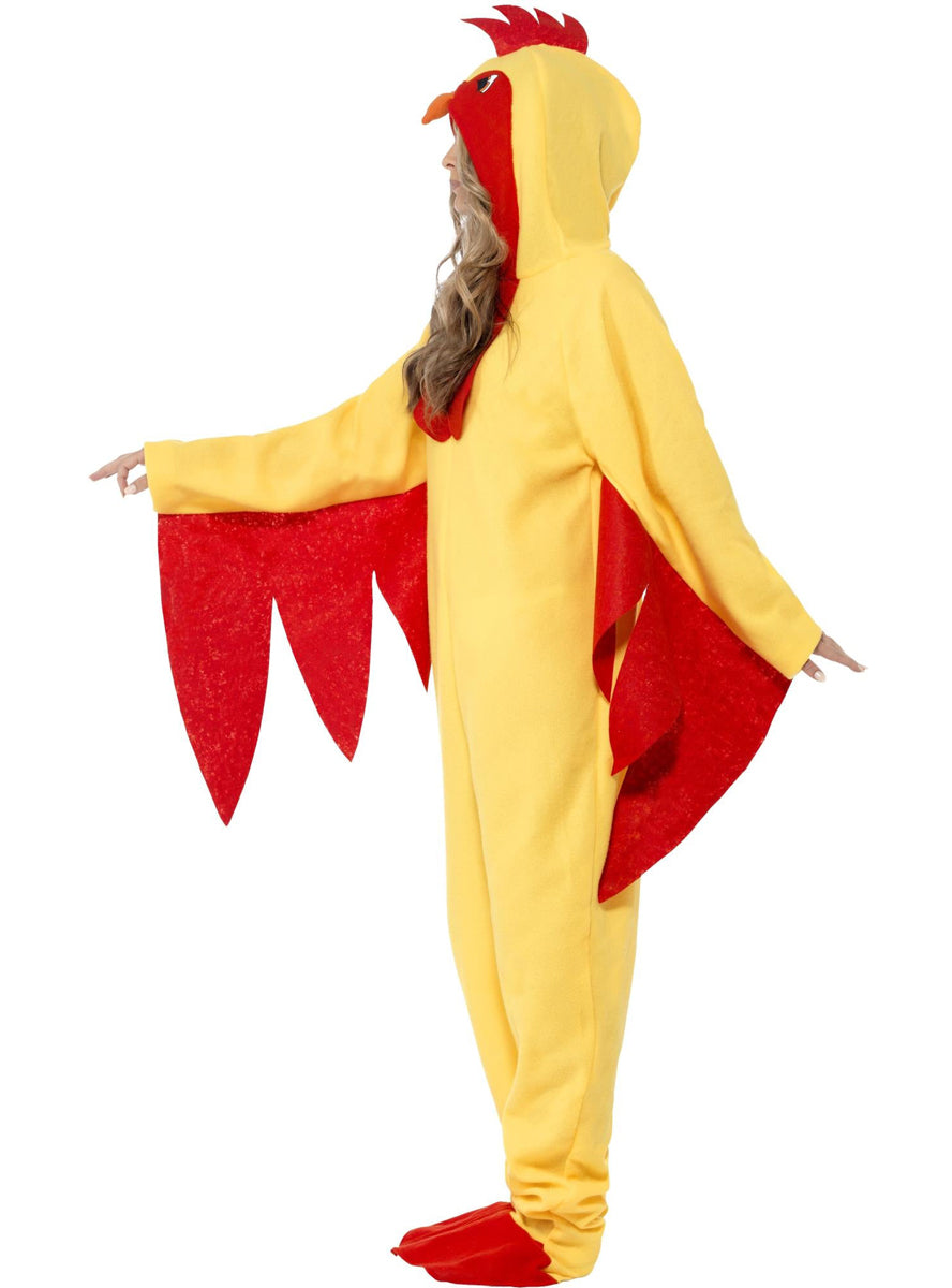 Funny womens chicken costume onesie - side image