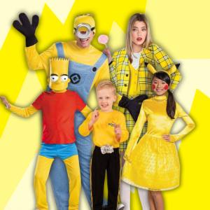 Image of people wearing yellow costumes