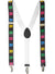 Image of Adjustable Rainbow 21st Birthday Costume Suspenders