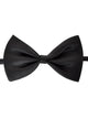 Image of Classic Black Satin Adjustable Costume Bow Tie