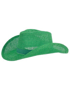 Image of Western Green Hessian Adult's Cowboy Hat