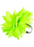 Image of Neon Green Fabric Flower Costume Ring - Main Image