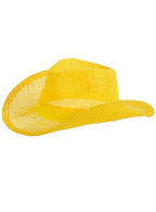 Image of Western Yellow Hessian Adult's Cowboy Hat