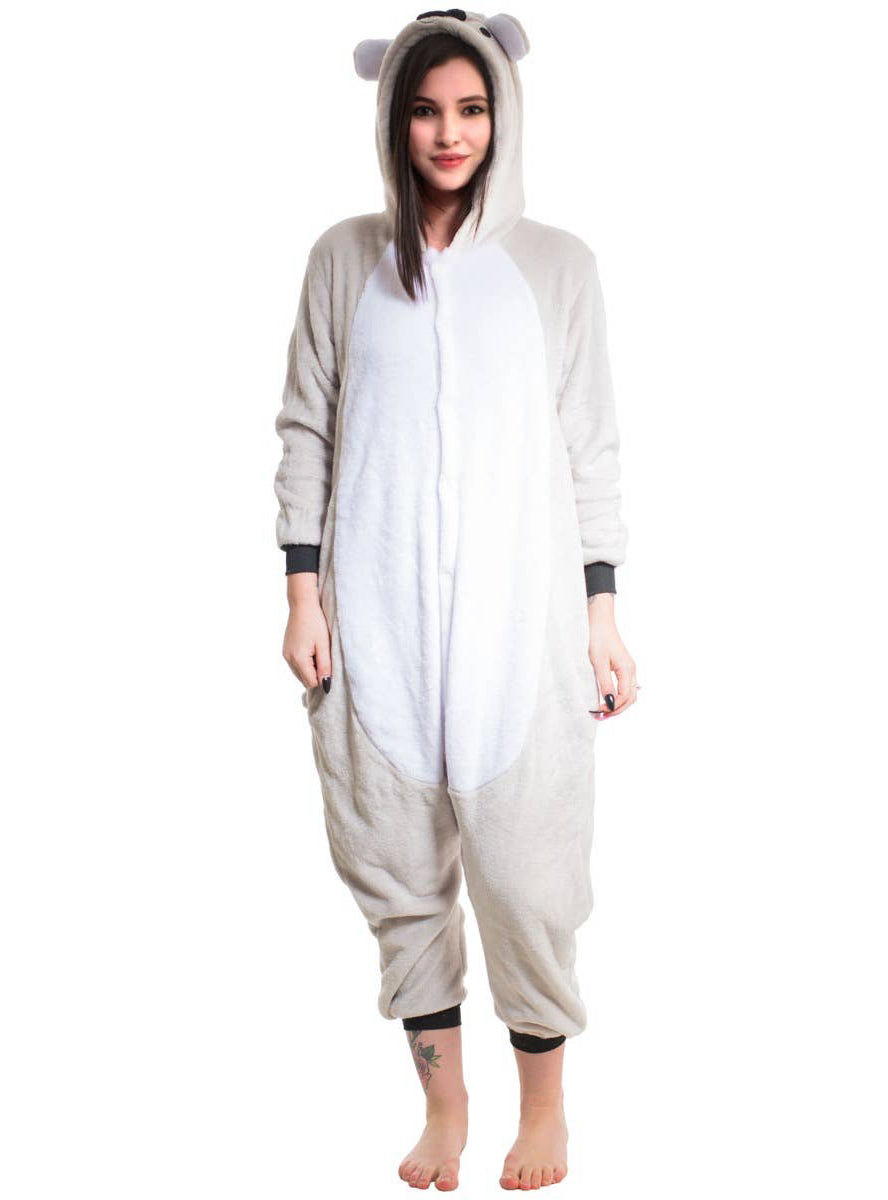 Aussie Koala Adults Plush Onesie Costume - Main Image