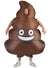 Image of Funny Adult's Inflatable Poop Emoji Costume - Front Image