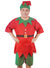 Adults Red and Green Christmas Elf Costume