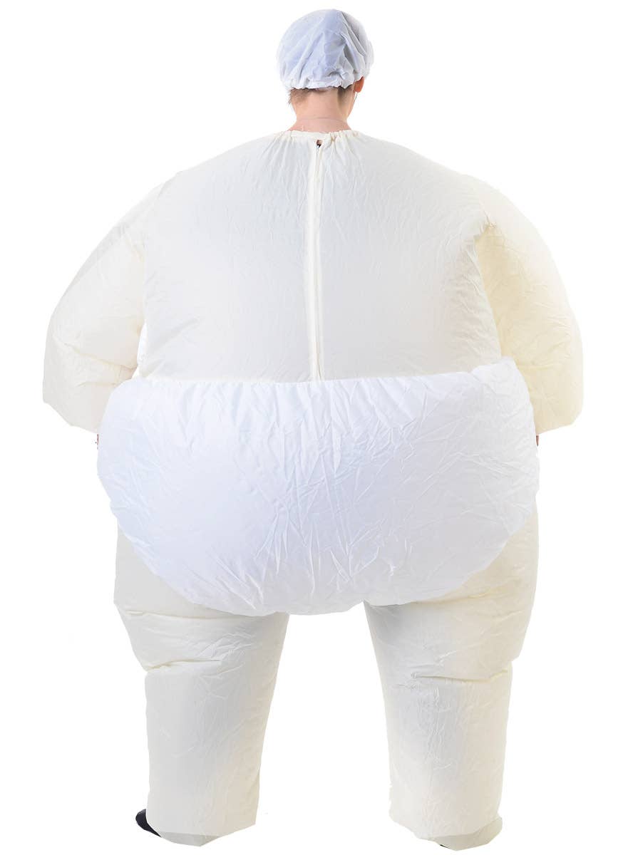 Image of Hilarious Inflatable Baby Boy Adults Costume - Back Image