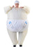 Image of Hilarious Inflatable Baby Boy Adults Costume - Front Image