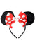 Image of Reversible Polka Dot Minnie Mouse Ears Headband - Red Bow Image