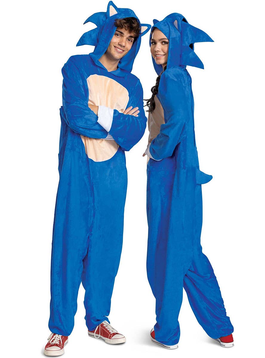 Image of Sonic the Hedgehog Men's Gaming Character Costume - Couples Image