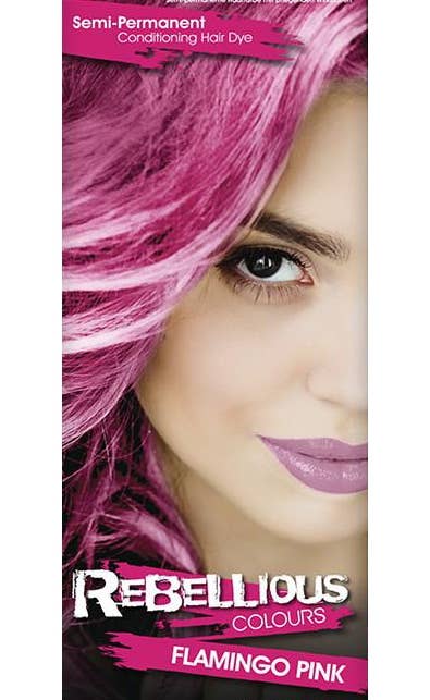 13ml Semi Permanent Conditioning Flamingo Pink Special Effects Hair Dye 2