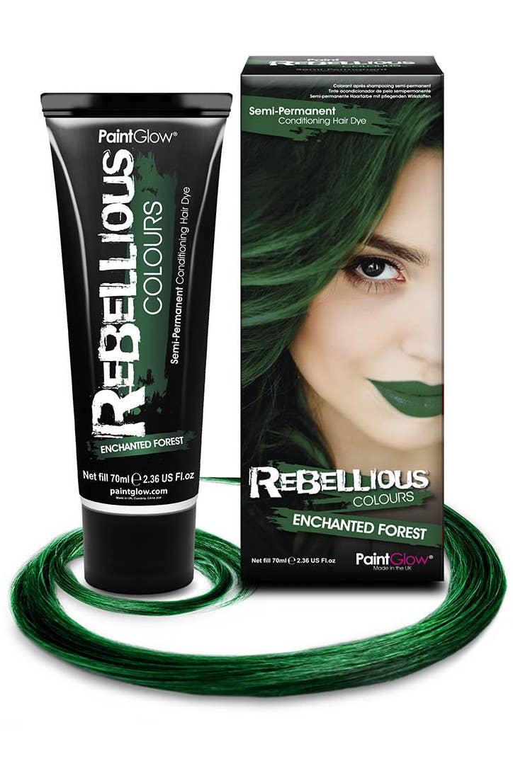 70ml Semi Permanent Conditioning Enchanted Forest Green Special Effects Hair Dye