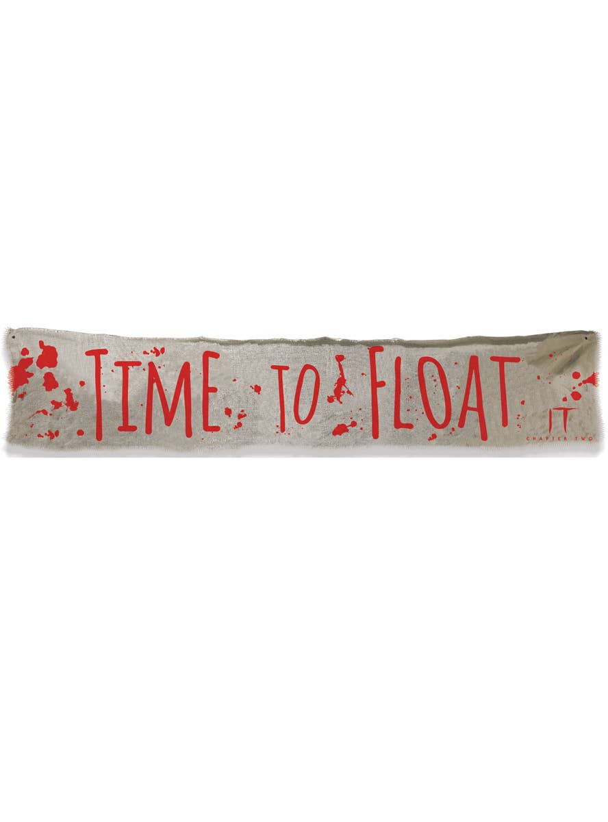 Licensed IT Time To Float Halloween Banner