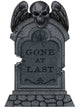 Gone At Last Grey Foam Graveyard Tombstone Halloween Prop