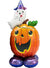 Self Standing Non-Helium Pumpkin and Ghost Airloonz Balloon Halloween Decoration