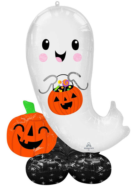 Self Standing Non-Helium Cute Ghost Airloonz Balloon Halloween Decoration