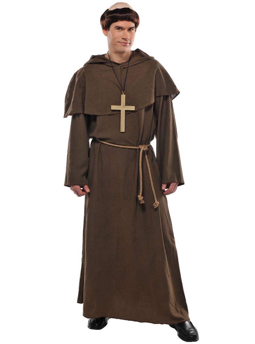Mens Friar Tuck Brown Monk Costume