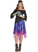 Womens Pink and Purple Fortune Teller Costume