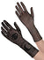 Mystic Fortune Teller Print Black Mesh Costume Gloves